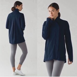 Lululemon Bella Wrap Asymmetrical Jacket Inkwell Blue